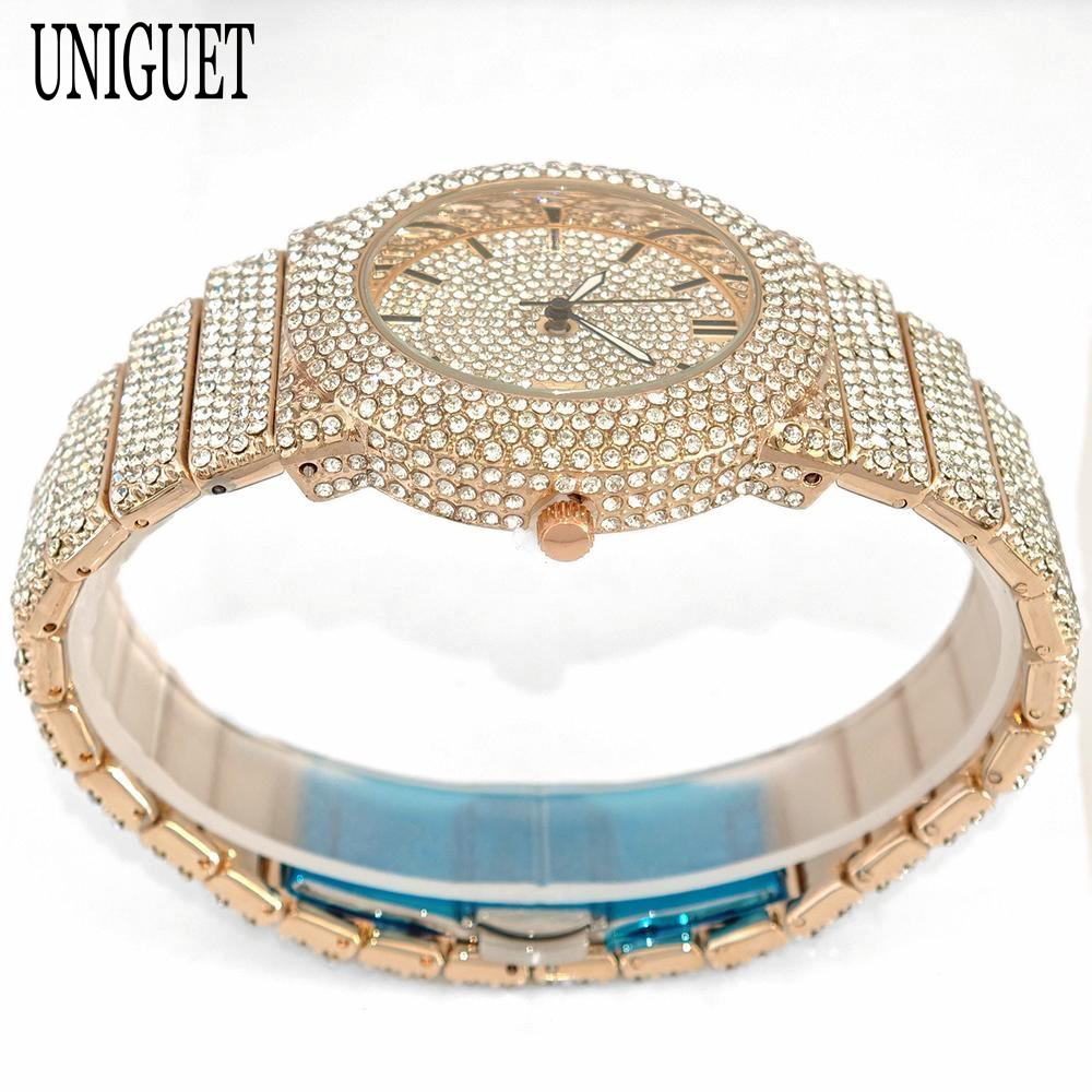 2025 UNIGUET Men's Fashion Ice - огляд і ціна Luxury Watch Iceberg
