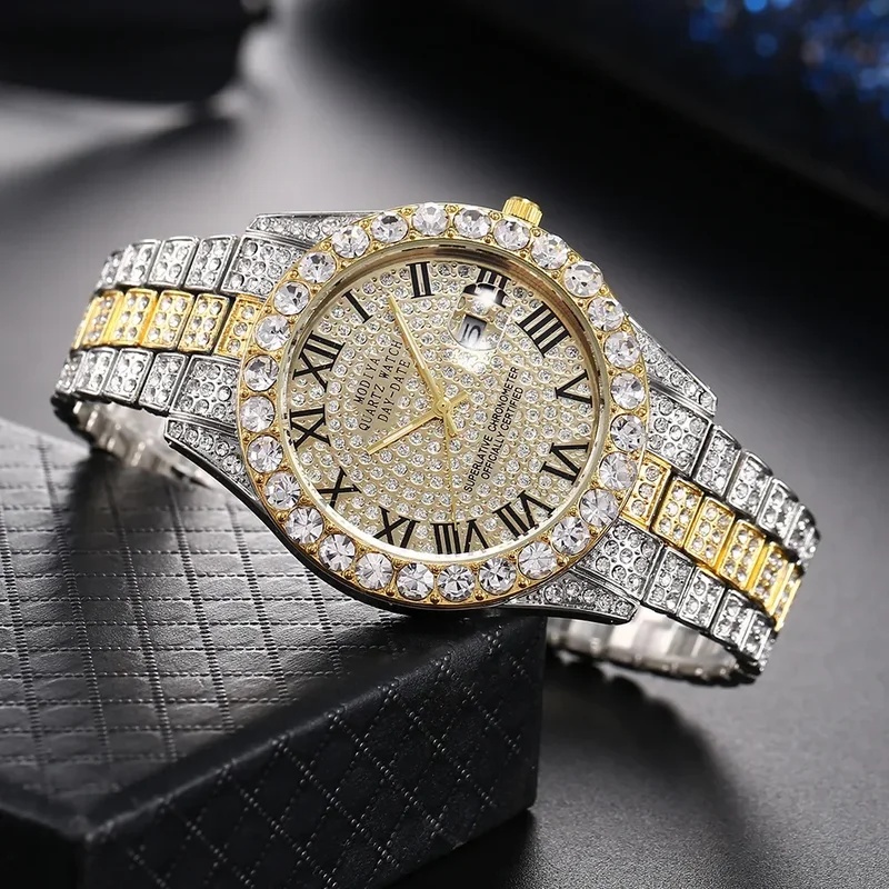 Hot‑Selling Gold Luxury Iced‑O - огляд і ціна Luxury Watch Iceberg