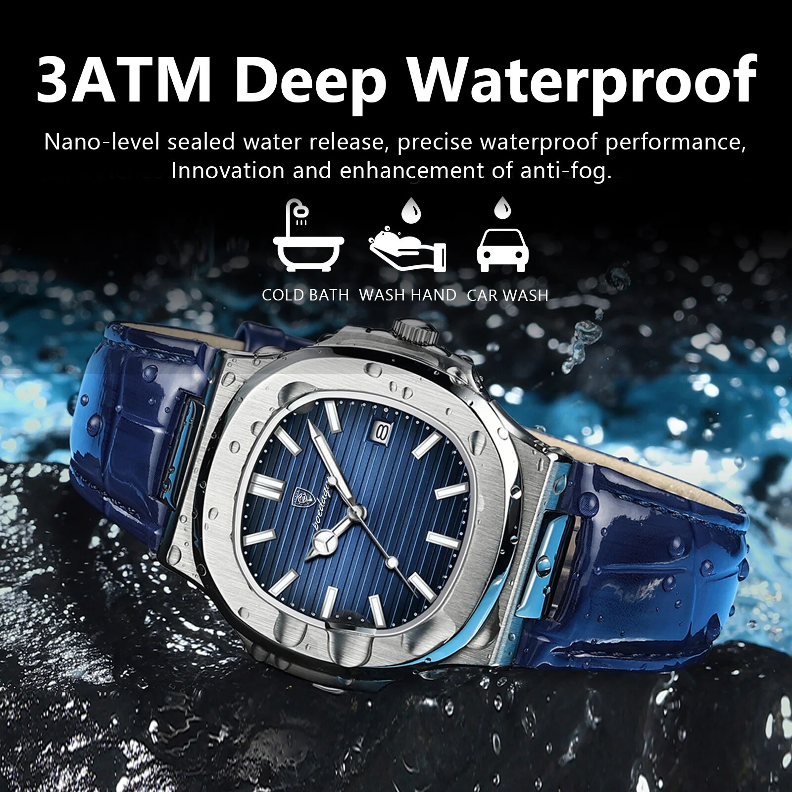 POEDAGAR Top Luxury Square Man - огляд і ціна Luxury Watch Top 10
