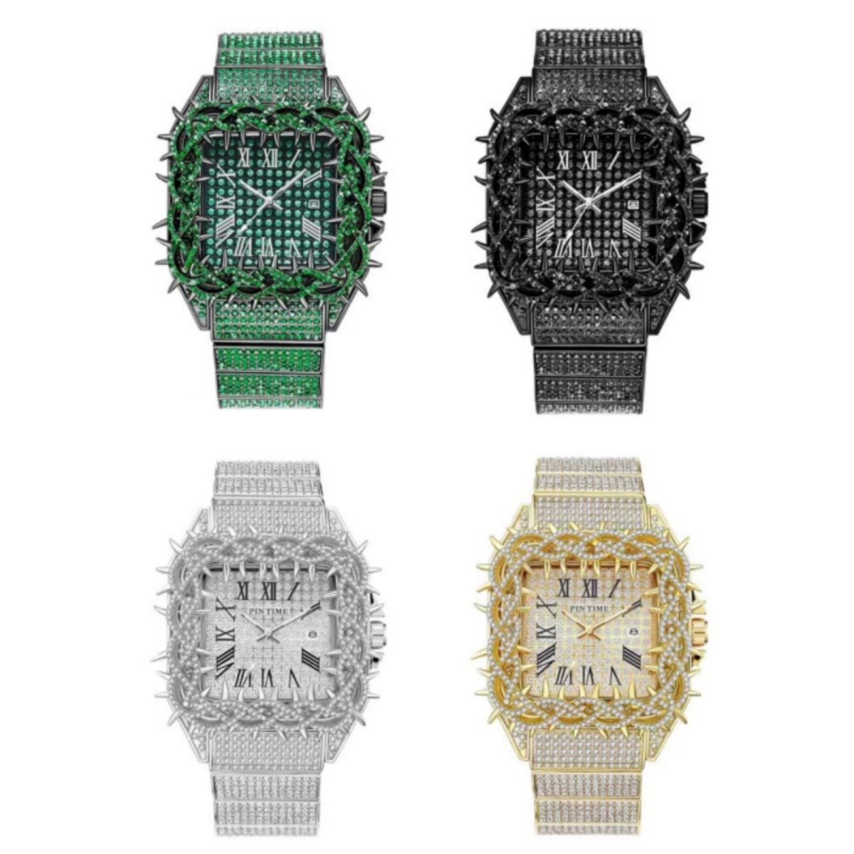 Iced Out Square Men Quartz Wat - огляд і ціна Luxury Watch Iceberg