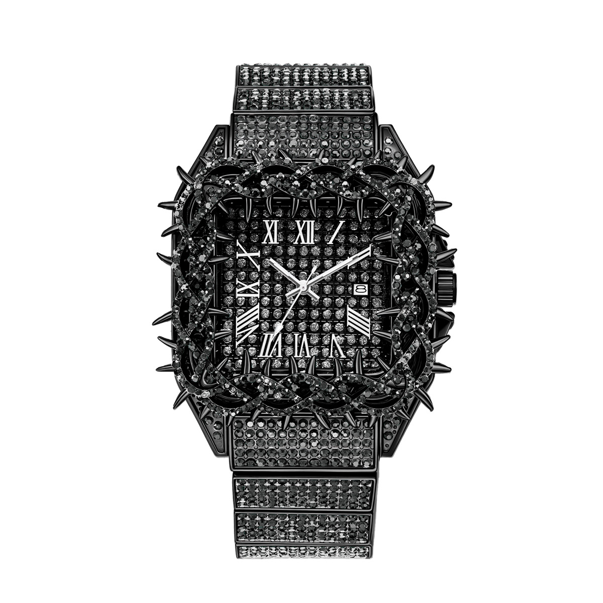 Iced Out Square Men Quartz Wat - огляд і ціна Luxury Watch Iceberg