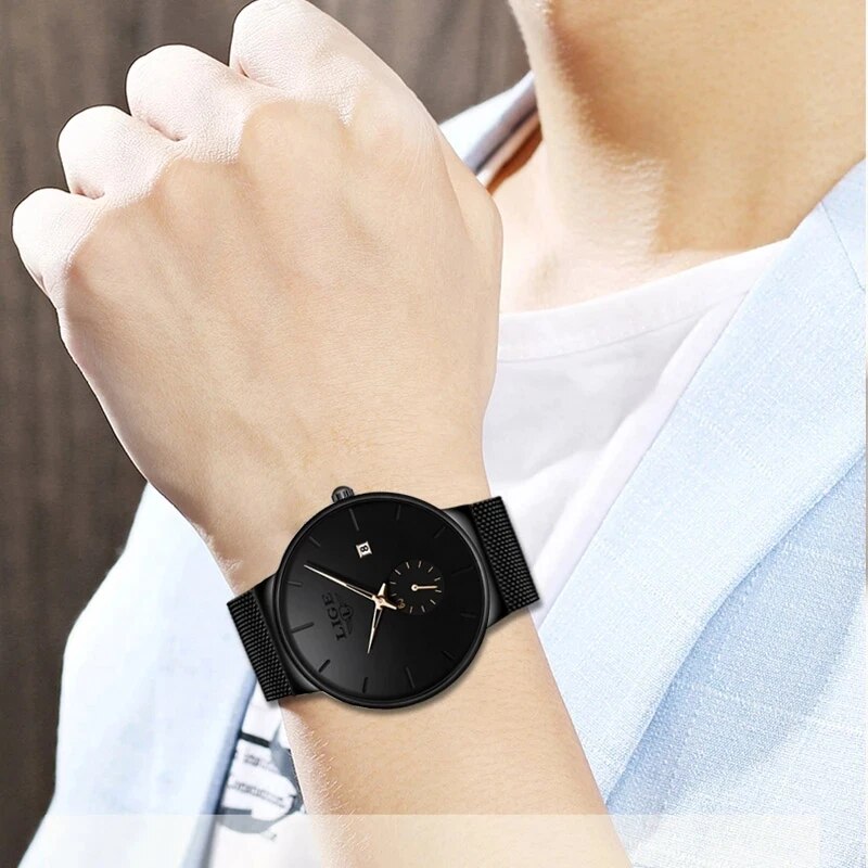 LIGE Fashion Mens Watches Top  - огляд і ціна Luxury Watch Top 10
