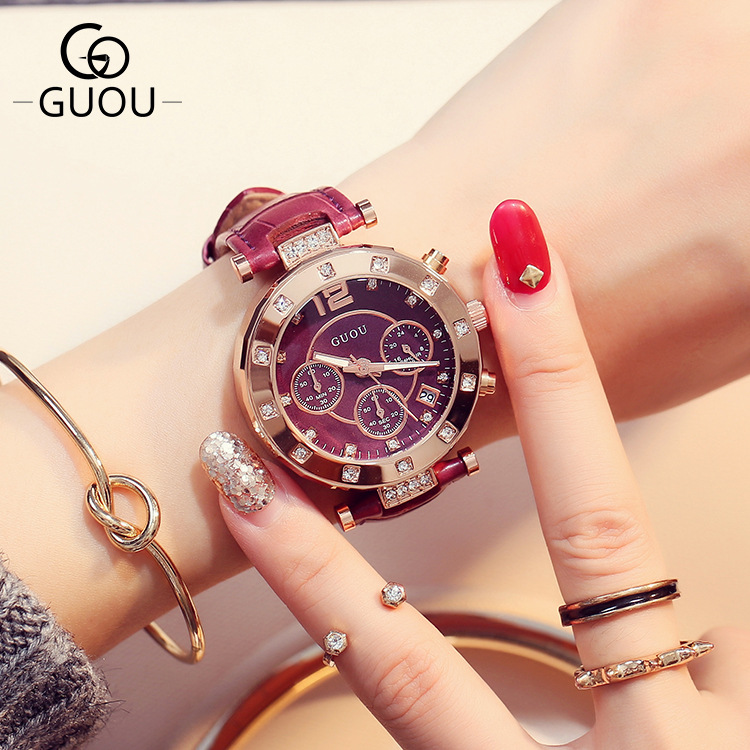 2018 GUOU Top Brand Fashion Lu - огляд і ціна Luxury Watch Top 10